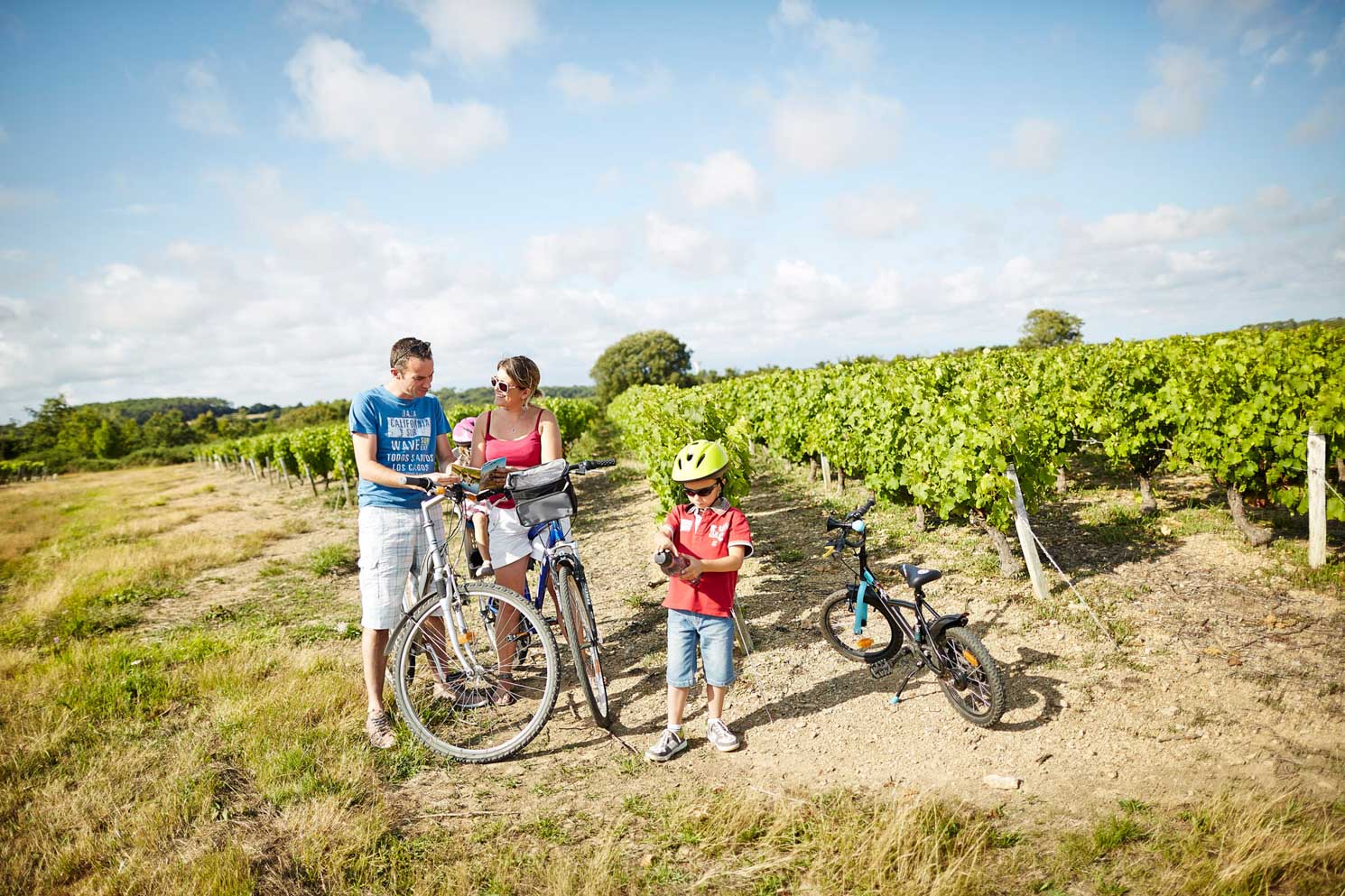 Balade à vélo dans les vignobles vendéens