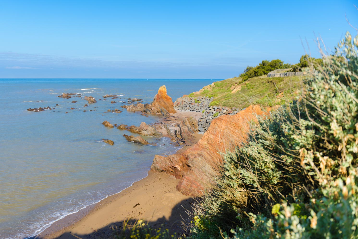 Cote rocheuse de saint gilles croix de vie