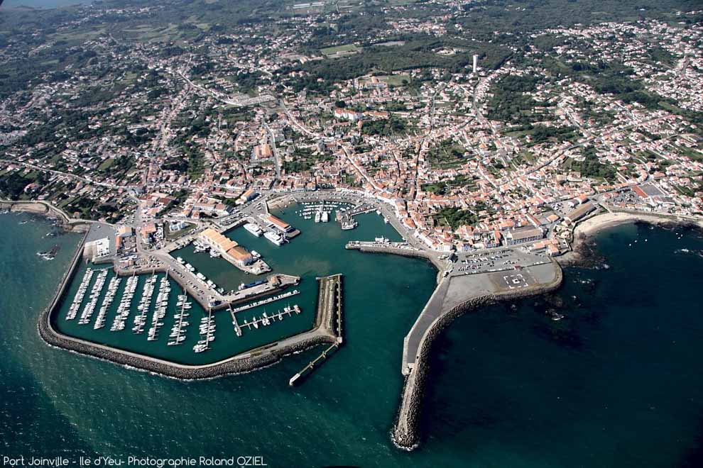 Vue aérienne de Port Joinville