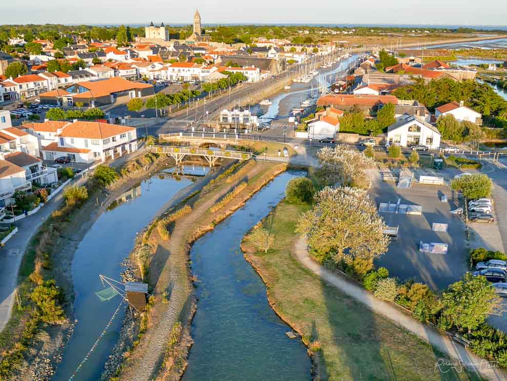 Vue aérienne de la Ville de Noirmoutier